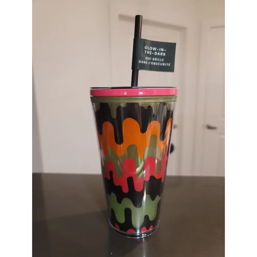 Starbucks 2023 Glow in the Dark Halloween Tumbler with stickers
